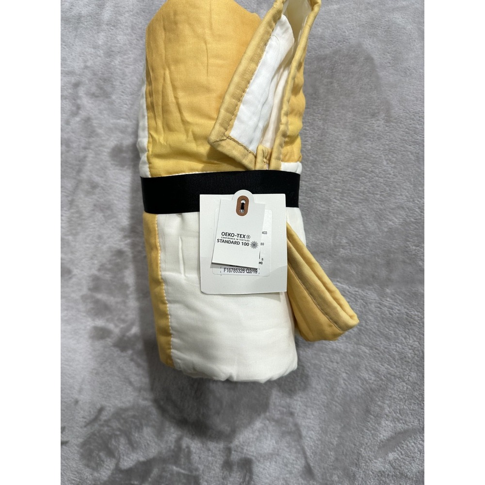 Hearth & Hand with Magnolia Pillow Case Yellow & White‎ Brand New With Tags
